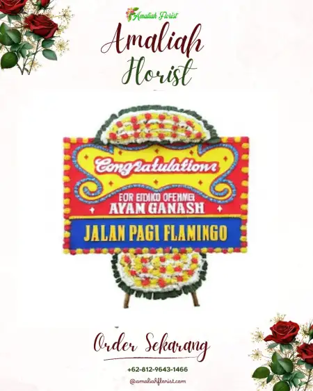 Sewa Papan Bunga Moyo Utara